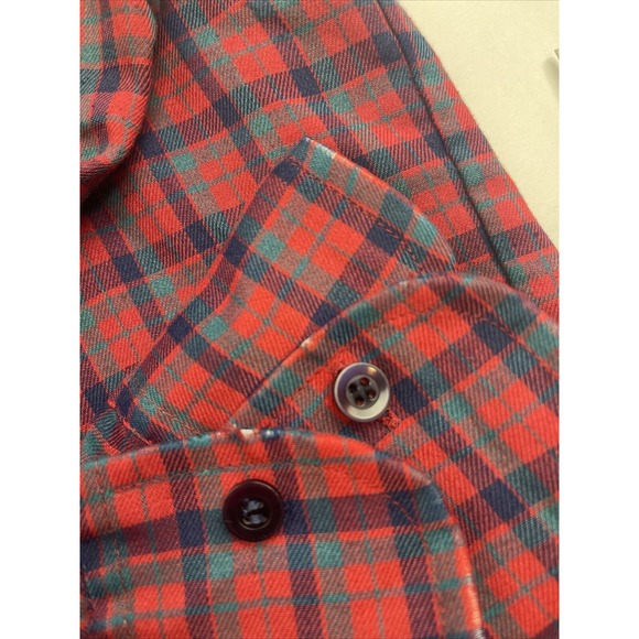 Vintage Campus Button Up Shirt size M medium 1990 Poly Cotton - Picture 6 of 7